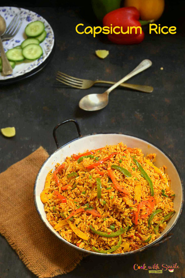capsicum rice capsicum rice recipe