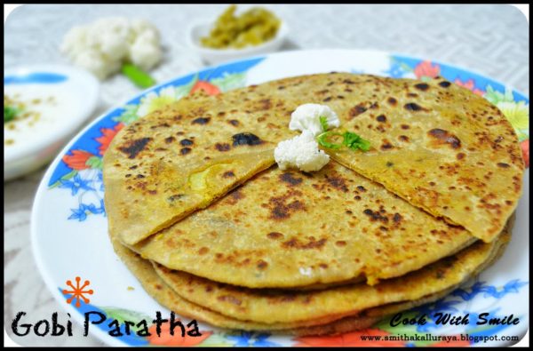 cauliflower paratha