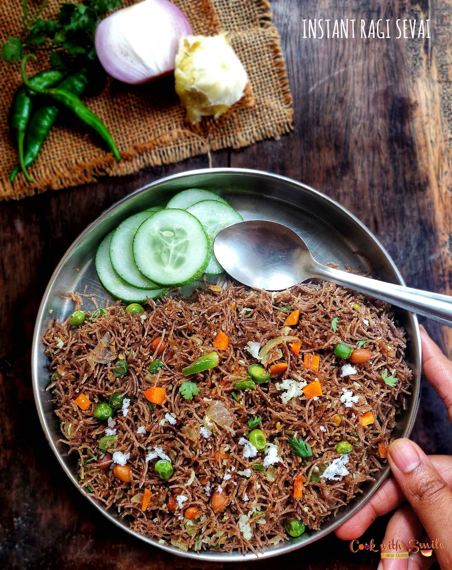Ragi sevai recipe