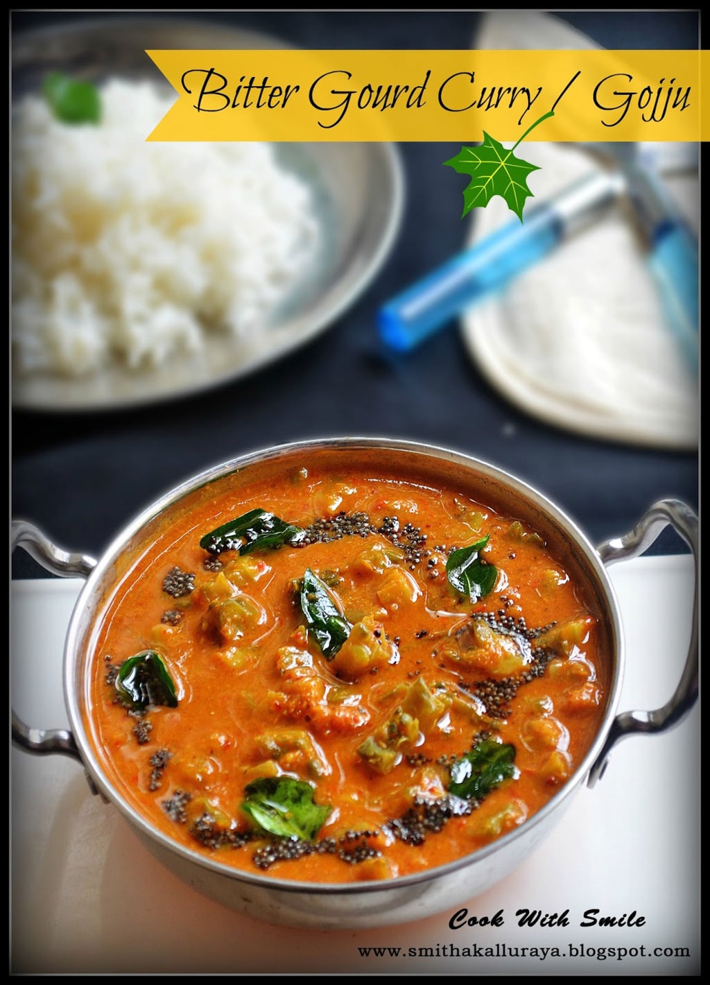 Bitter Gourd Karela Curry Hagalakayi Gojju Menaskai Recipe