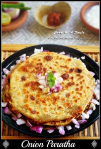 onion paratha recipe