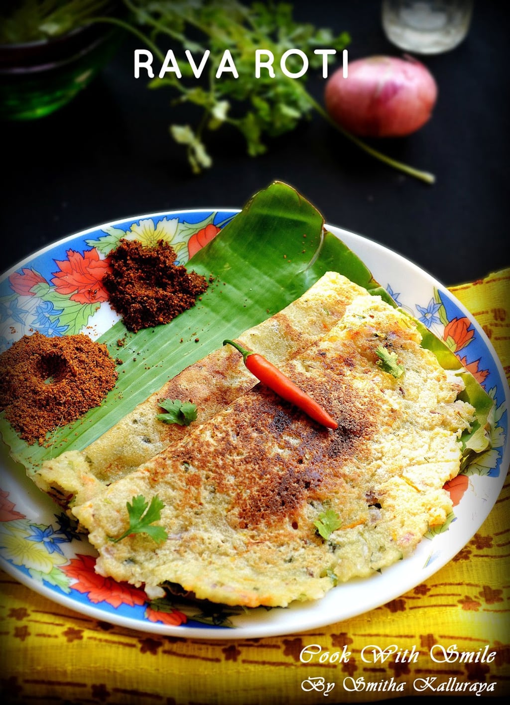 semolina roti