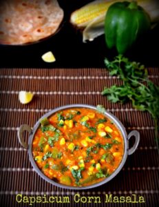 corn capsicum curry