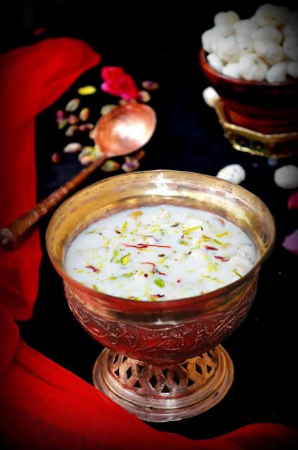 makhana kheer lotus seeds kheers