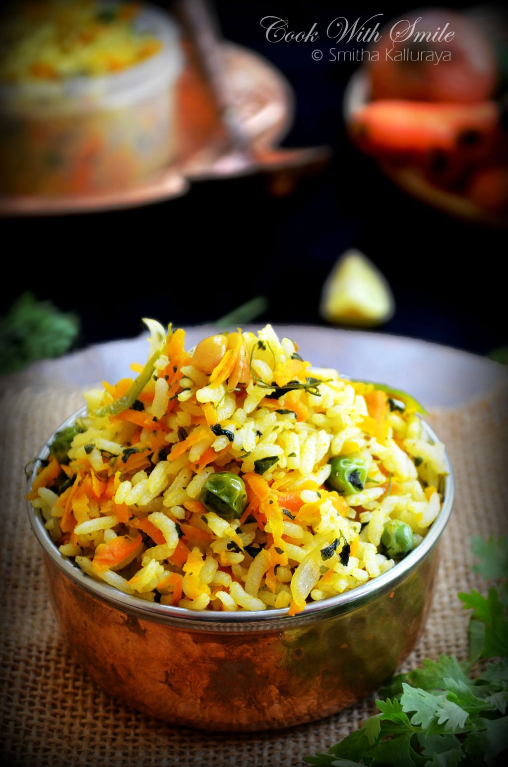 Carrot methi rice