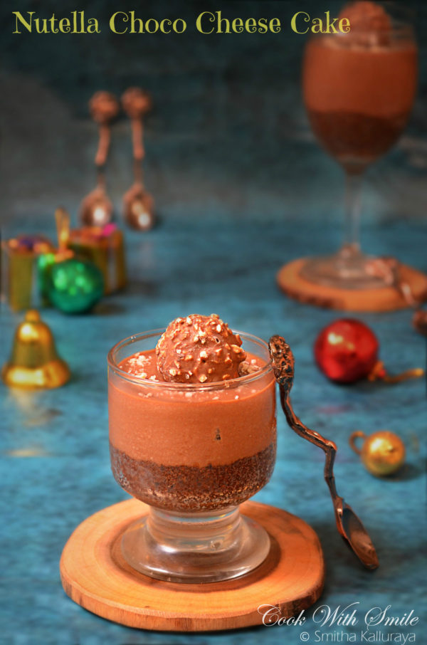 Chocolate nutella cheesecake