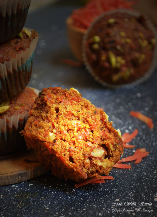 EGGLESS CARROT MUFFINS RECIPE / EGGLESS CARROT CUPCAKES