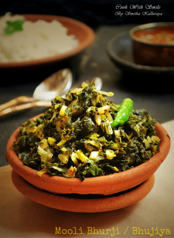mooli-bhurji Mooli bhurji