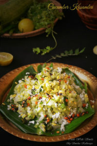 cucumber kosambari recipr