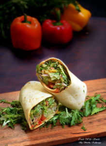 veg salad wrap