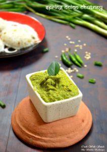 spring onion chutney