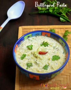 bottlegourd raita recipe