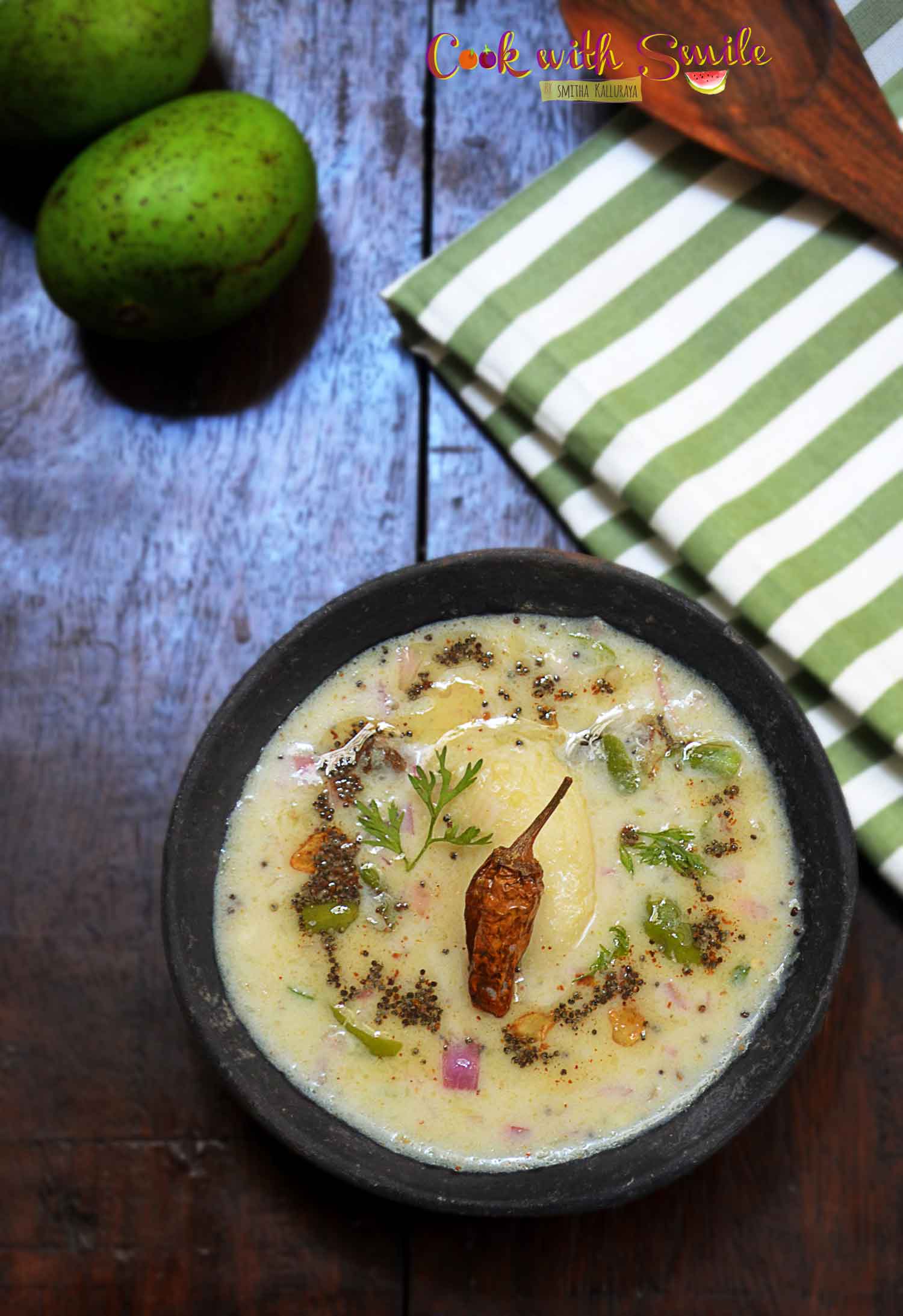Raw mango raita