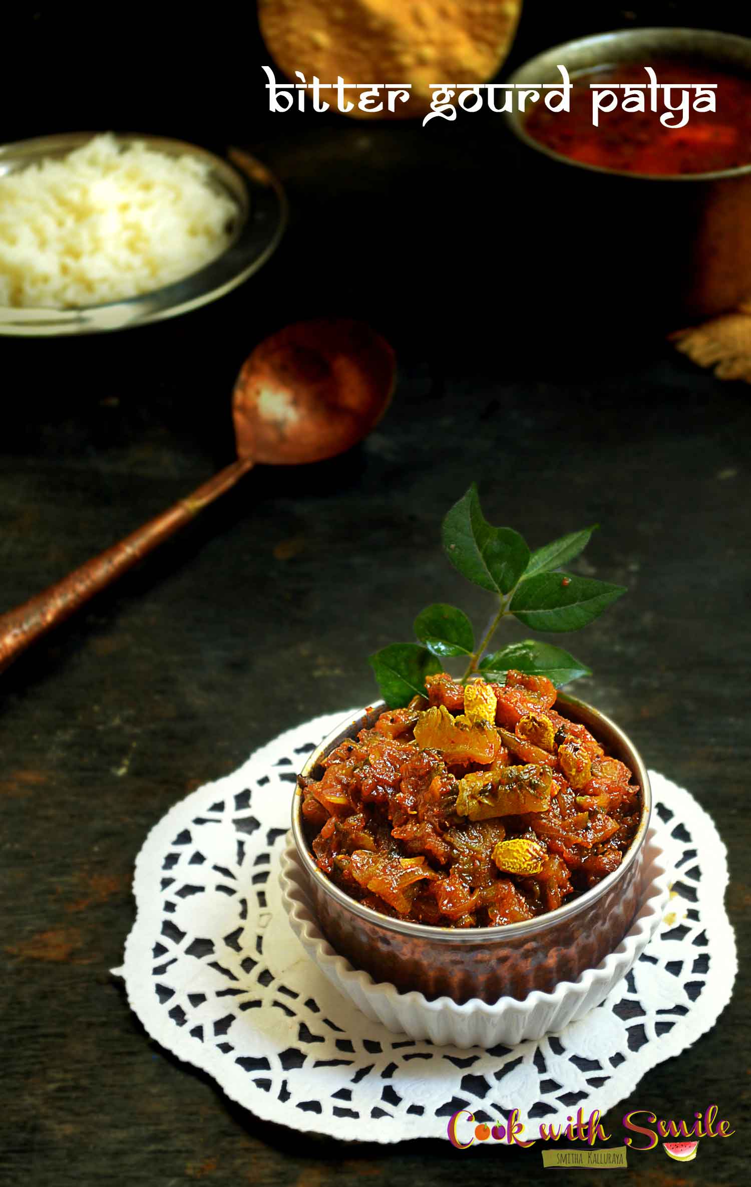 Hagalkayi Palya Recipe Bitter Gourd Stir Fry Recipe Karela Sabzi Cook With Smile
