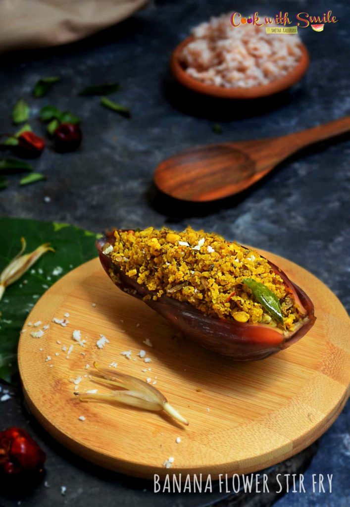 BANANA FLOWER STIR FRY RECIPE / BAALE HOO PALYA / VAZHAI ...