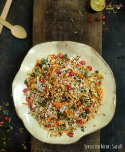 SPROUTED METHI SEEDS SALAD